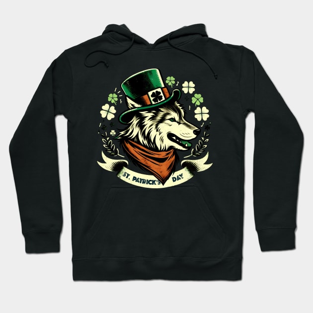 Wolf - St. Patrick's Day Hoodie by ANSAN